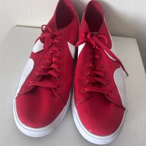 Nike SB Shoes Blazer Court Low CV1658-603 Red White Logo Size 14 Mens